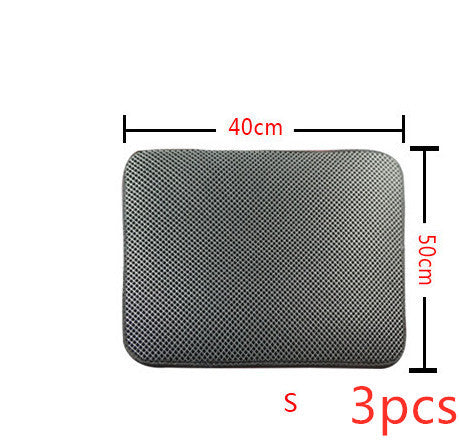 Double Layer Cat Litter Mat Trapping Pad for Clean Floors and Comfort