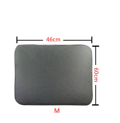 Double Layer Cat Litter Mat Trapping Pad for Clean Floors and Comfort