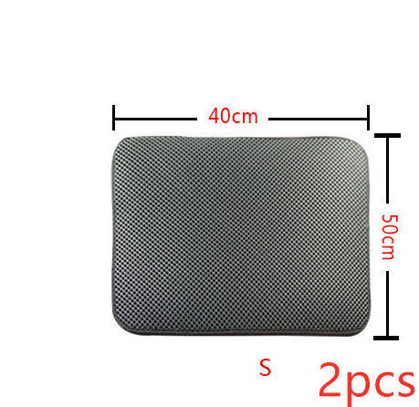 Double Layer Cat Litter Mat Trapping Pad for Clean Floors and Comfort