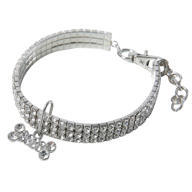 Bling Rhinestone Dog Collar Crystal Puppy Chihuahua Pet