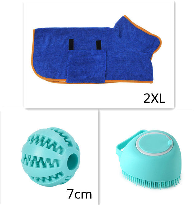 Silicone Dog Bath Massage Gloves Brush Pet Cat Bathroom