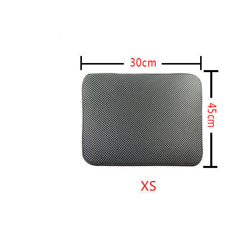 Double Layer Cat Litter Mat Trapping Pad for Clean Floors and Comfort