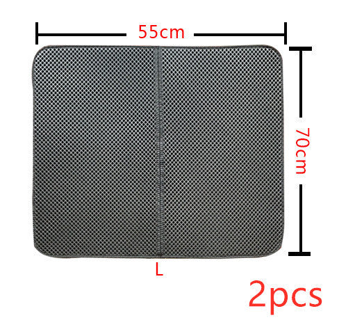 Double Layer Cat Litter Mat Trapping Pad for Clean Floors and Comfort