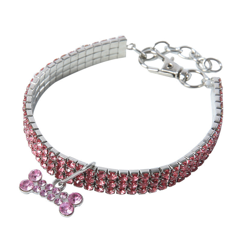 Bling Rhinestone Dog Collar Crystal Puppy Chihuahua Pet