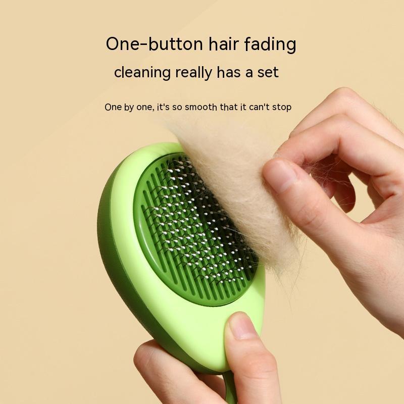 Cat Brush Hair Remover Cleaning Avocado Shaped Dog Grooming