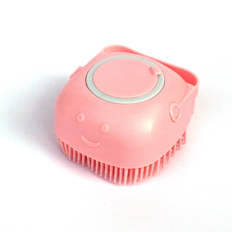 Silicone Dog Bath Massage Gloves Brush Pet Cat Bathroom