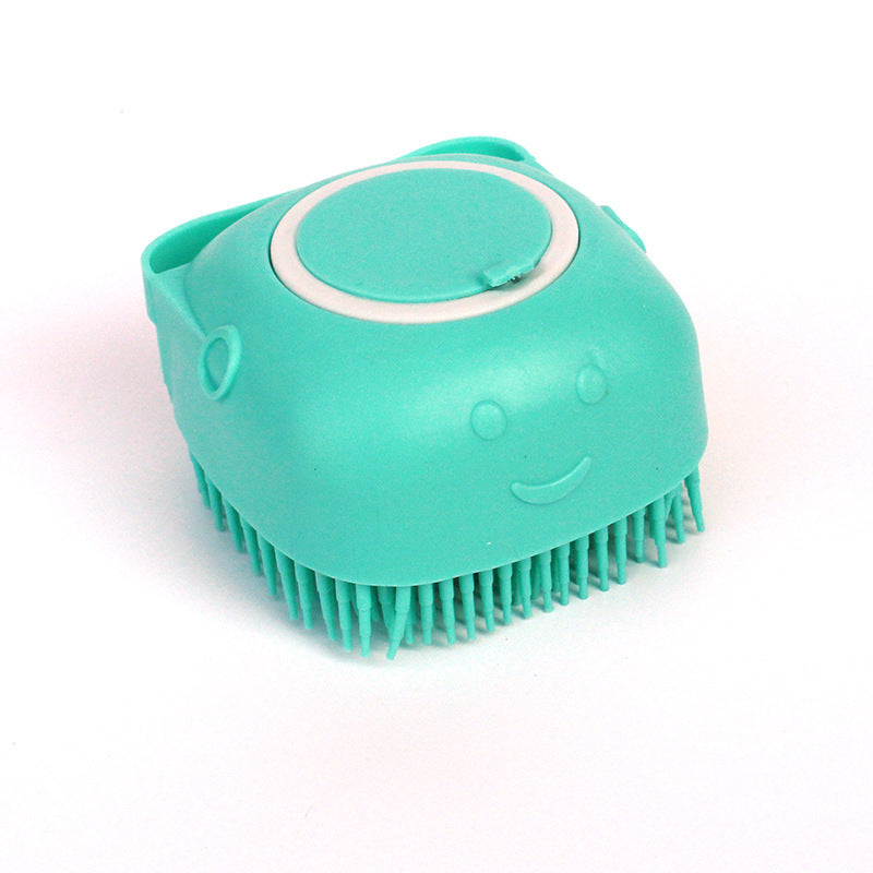 Silicone Dog Bath Massage Gloves Brush Pet Cat Bathroom