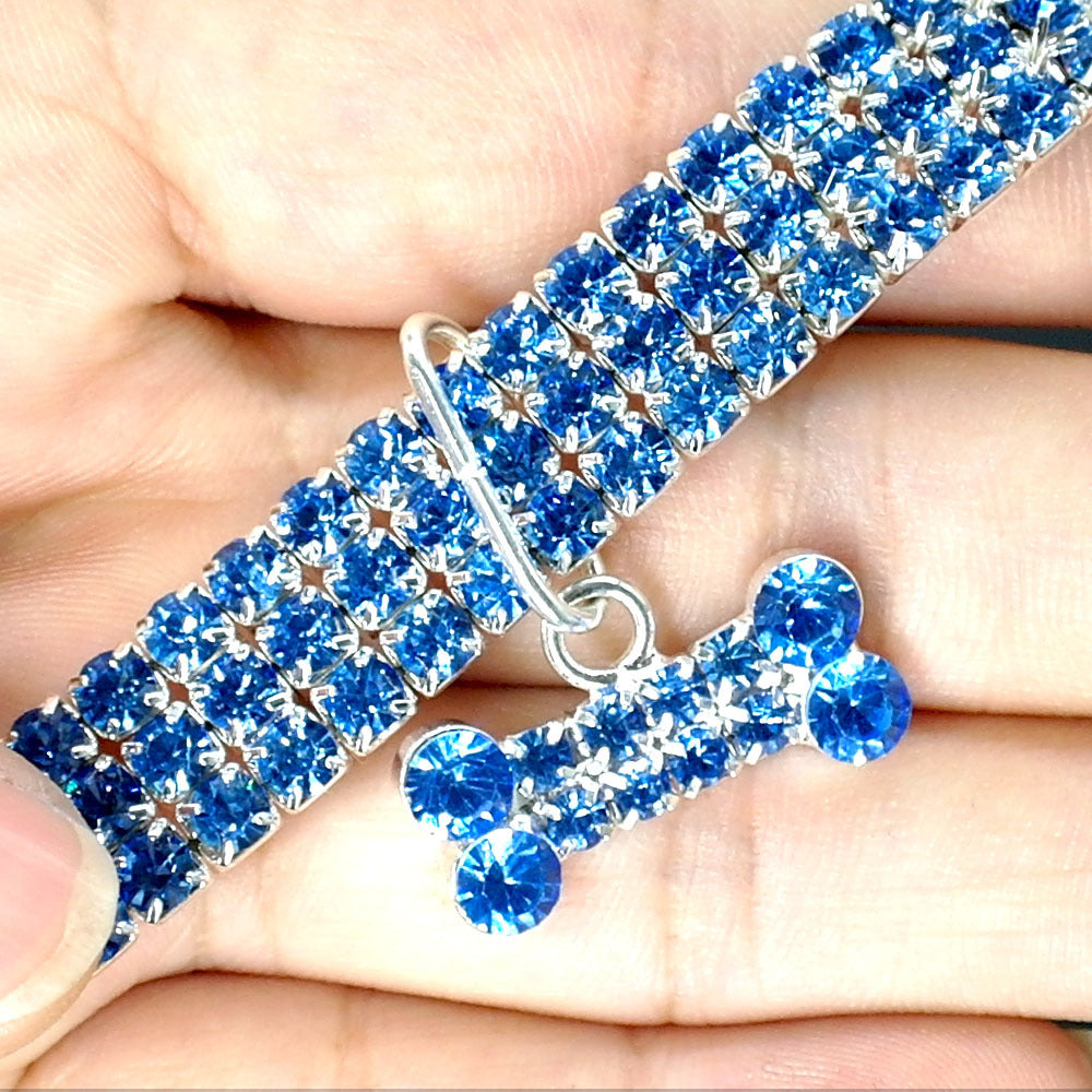 Bling Rhinestone Dog Collar Crystal Puppy Chihuahua Pet