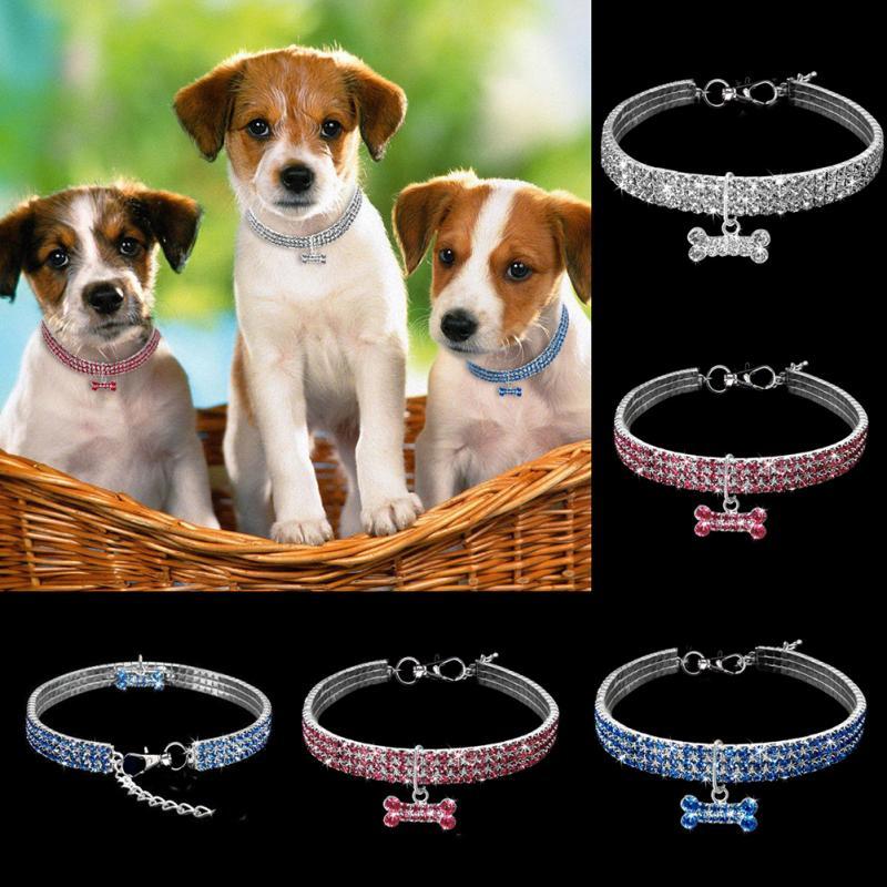 Bling Rhinestone Dog Collar Crystal Puppy Chihuahua Pet