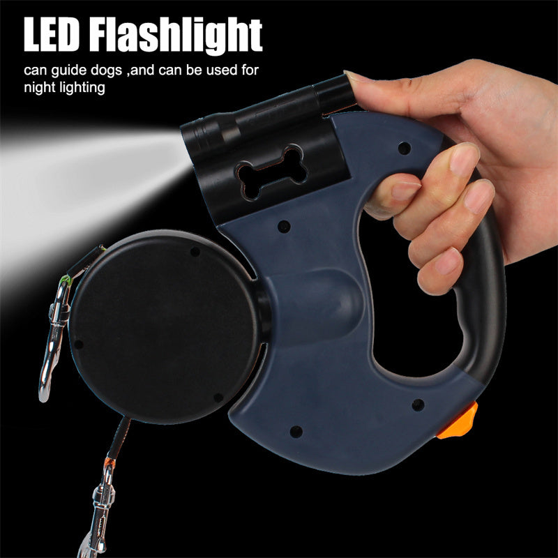 Retractable Dog Leash For Small Dogs Reflective Dual Leash