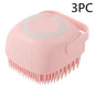 Silicone Dog Bath Massage Gloves Brush Pet Cat Bathroom