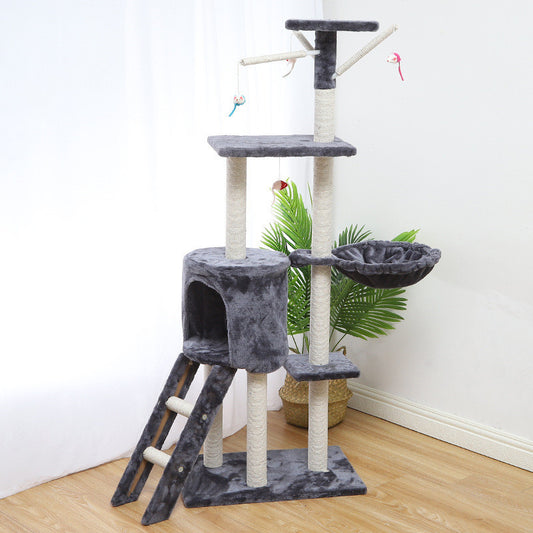 Cat Climber and Cat House Tower for Indoor Cats with Scratching Posts