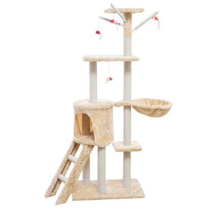 Cat Climber and Cat House Tower for Indoor Cats with Scratching Posts