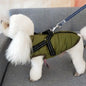 Waterproof Dog Clothes Winter Dog Coat With Harness Warm