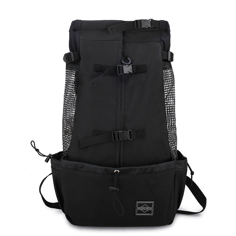 Pet Dog Carrier Bag Carrier For Dogs Backpack Out Double Shoulder
