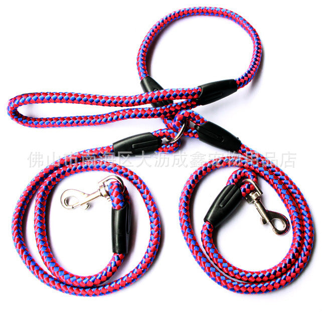 Double-Ended Traction Rope For Walking The Dog Hand-Double