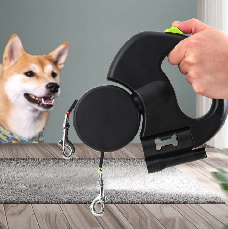 Retractable Dog Leash For Small Dogs Reflective Dual Leash