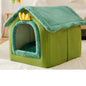 Foldable Dog and Cat Bed Warm Winter House Removable Nest Pet Sofa