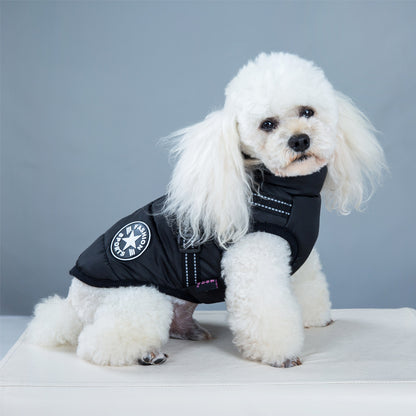 Waterproof Dog Clothes Winter Dog Coat With Harness Warm