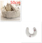 2 in 1 Dog and Cat Bed Round Plush Winter House Soft Warm Pet Bed