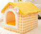 Foldable Dog and Cat Bed Warm Winter House Removable Nest Pet Sofa