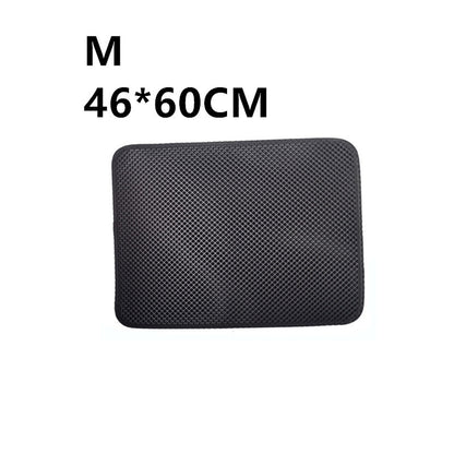 Double Layer Cat Litter Mat Trapping Pad for Clean Floors and Comfort