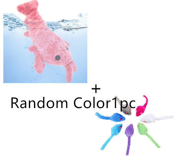 Pet Toys Electric Jumping Shrimp USB Charging Simulation