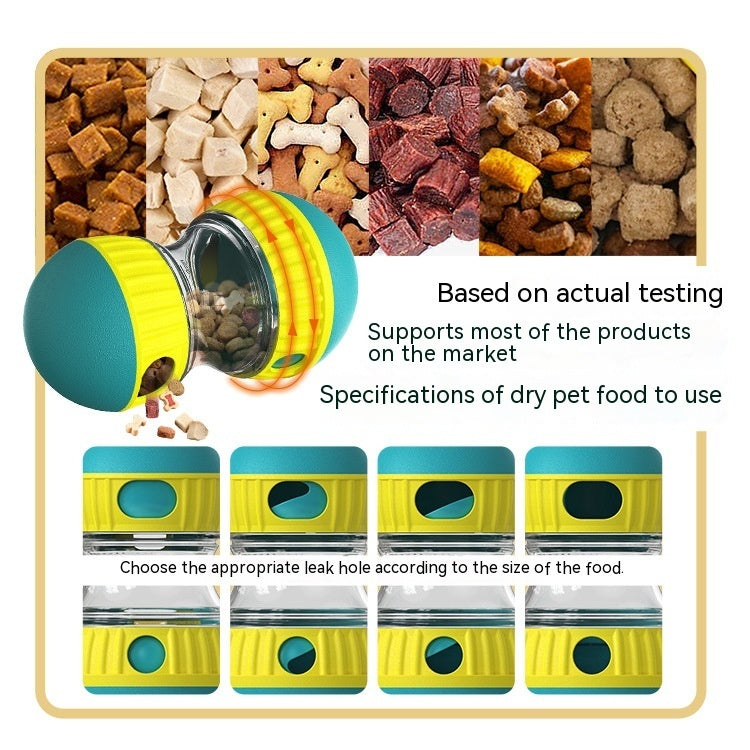 Food Dispensing Dog Toy Tumbler Puzzle Ball Interactive Slow Feeder