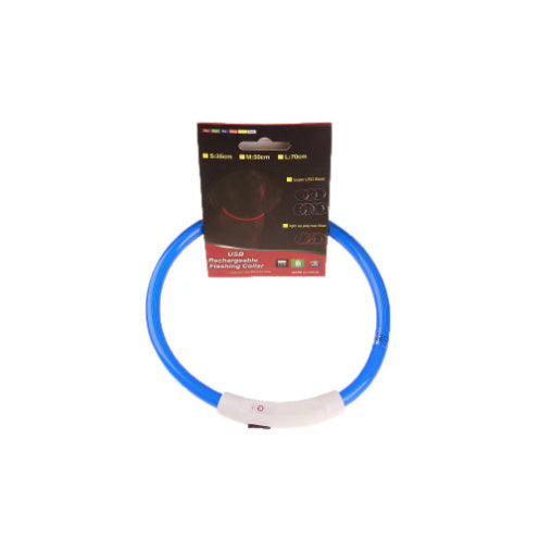 Pet Flashing Collar USB Rechargeable Glowing Necklace