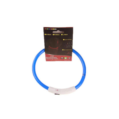 Pet Flashing Collar USB Rechargeable Glowing Necklace