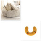 2 in 1 Dog and Cat Bed Round Plush Winter House Soft Warm Pet Bed