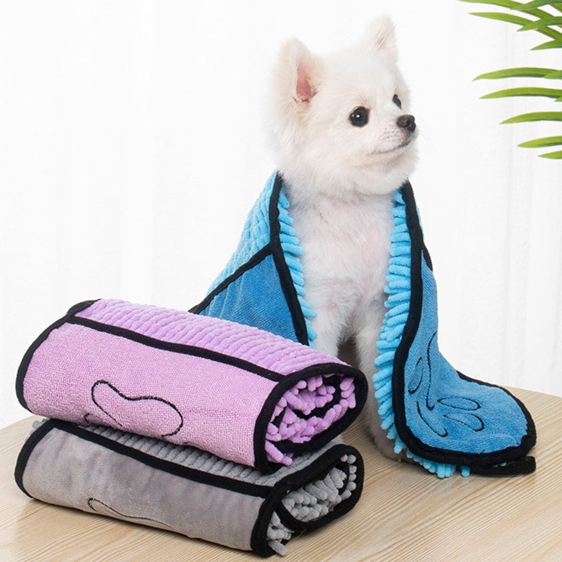 Dogs Cats Towels Super Absorbent Dog Bathrobe Microfiber