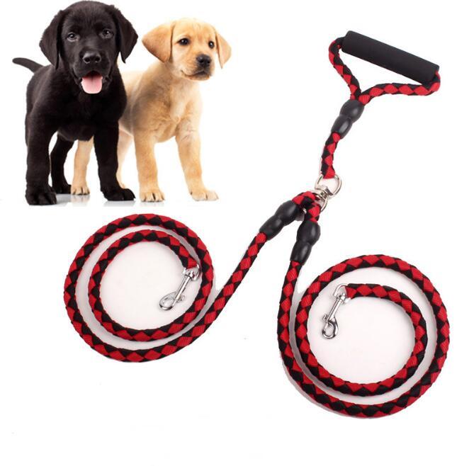 Double-Ended Traction Rope For Walking The Dog Hand-Double
