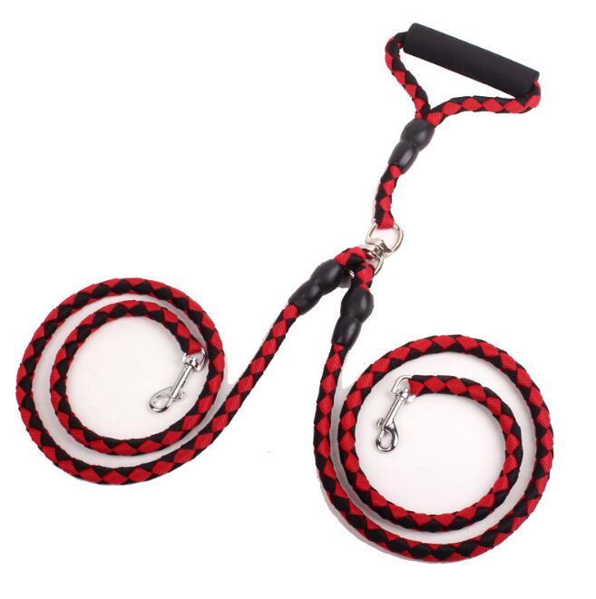Double-Ended Traction Rope For Walking The Dog Hand-Double