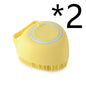 Silicone Dog Bath Massage Gloves Brush Pet Cat Bathroom
