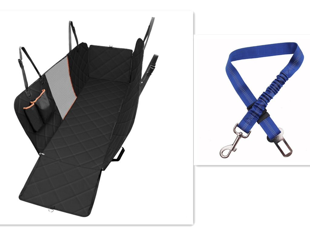 Dog Car Seat Cover Hammock with Mesh Window Safety Protector Mat