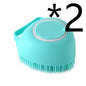 Silicone Dog Bath Massage Gloves Brush Pet Cat Bathroom