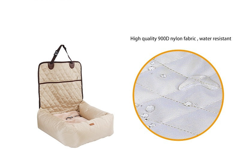 2 In 1 Pet Dog Carrier Folding Car Seat Pad Thickened