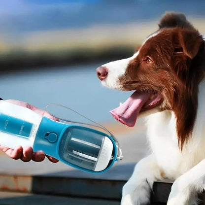 3-in-1 Dog Water Cup with Food Container and Portable Garbage Bag