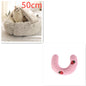 2 in 1 Dog and Cat Bed Round Plush Winter House Soft Warm Pet Bed