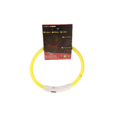 Pet Flashing Collar USB Rechargeable Glowing Necklace