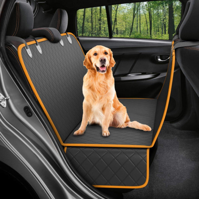 Dog Car Seat Cover Hammock with Mesh Window Safety Protector Mat