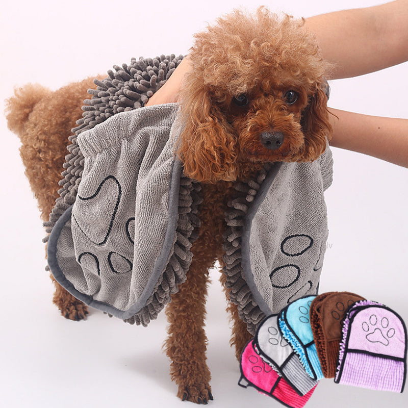 Dogs Cats Towels Super Absorbent Dog Bathrobe Microfiber
