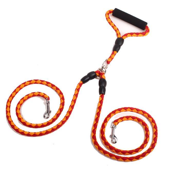 Double-Ended Traction Rope For Walking The Dog Hand-Double