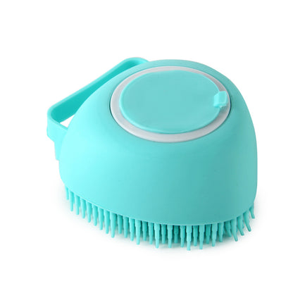 Silicone Dog Bath Massage Gloves Brush Pet Cat Bathroom
