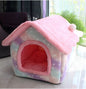Foldable Dog and Cat Bed Warm Winter House Removable Nest Pet Sofa