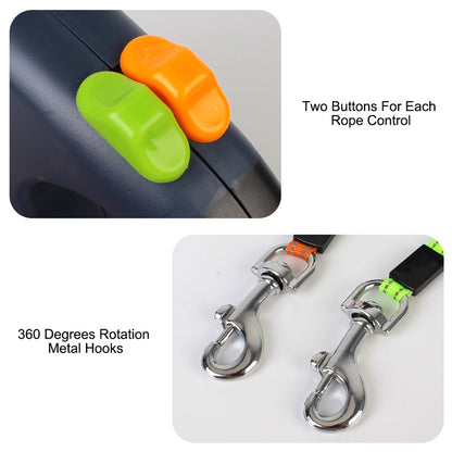 Retractable Dog Leash For Small Dogs Reflective Dual Leash