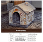 Foldable Dog and Cat Bed Warm Winter House Removable Nest Pet Sofa