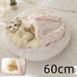 2 in 1 Dog and Cat Bed Round Plush Winter House Soft Warm Pet Bed