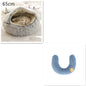 2 in 1 Dog and Cat Bed Round Plush Winter House Soft Warm Pet Bed